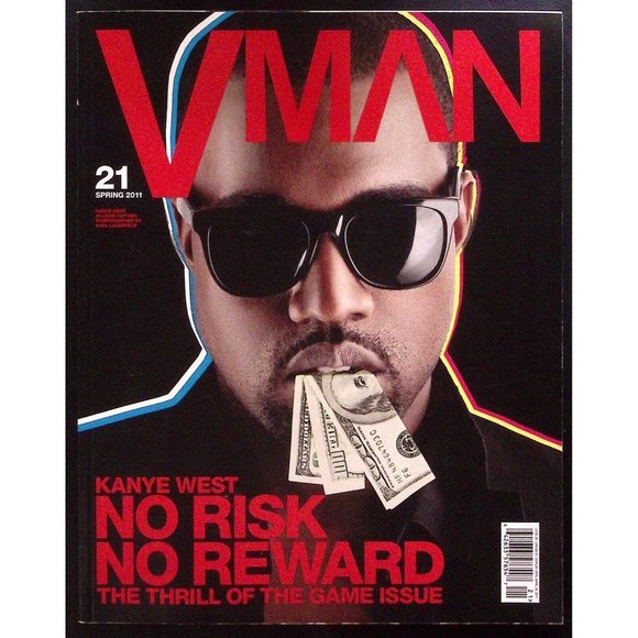 VMAN MAGAZINE KANYE WEST NO RISK NO REWARD SPRING 2011 #21 LUCAS TILL Z2257 - Picture 1 of 2